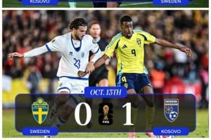 比国足高3位!世界第91科索沃世欧预双杀瑞典0丢球 大概率进附加赛