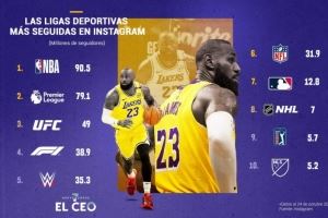  各大体育联盟粉丝排行！NBA第一 英超第二！UFC与WWE也深受喜爱